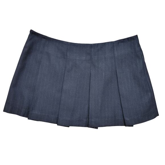 Ben Sherman Micro Mini Skirt Pleated Womens Small Brown Houndstooth Y2K Academia - Picture 2 of 9